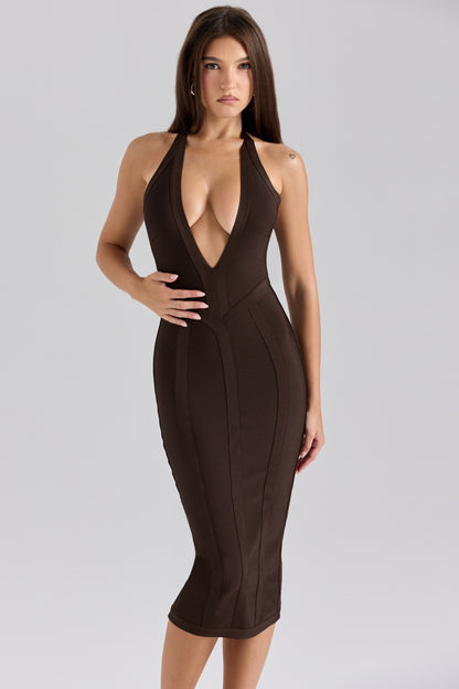 The Super Plunge Bandage Midi Dress